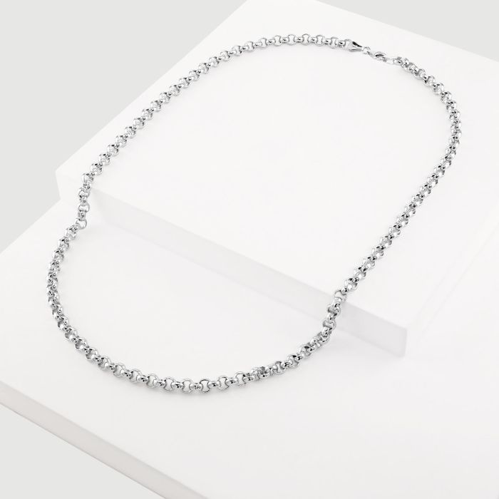 Sterling Silver 5mm Belcher Bracelet with Chain
