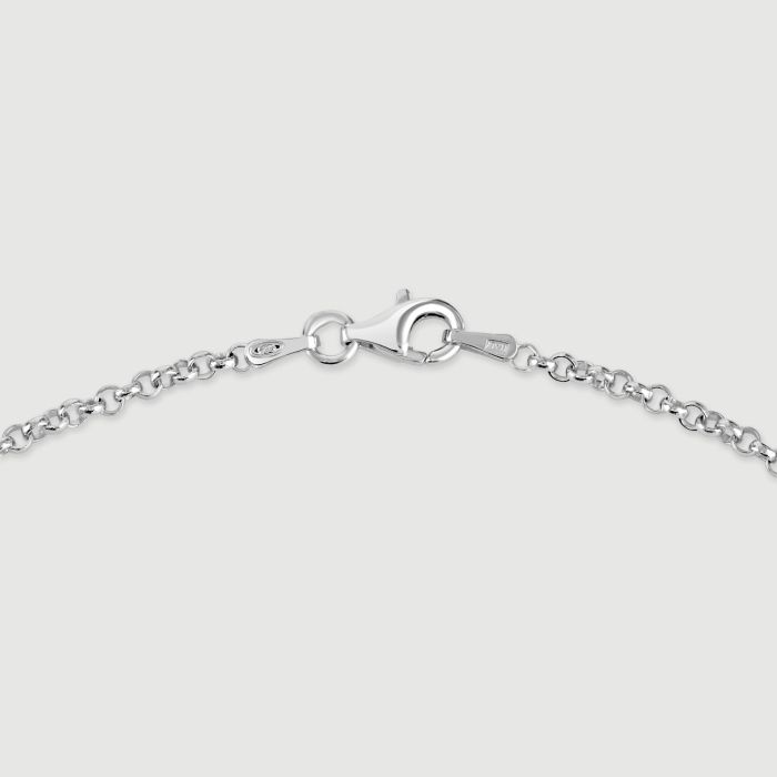 Sterling Silver 2.6mm Belcher Bracelet with Chain