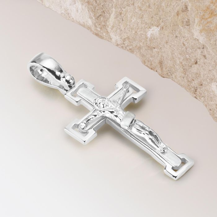 Sterling Silver Crucifix Cross Pendant