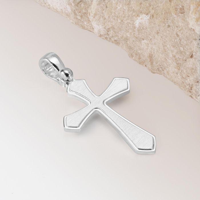 Sterling Silver Byzantine Cross Pendant