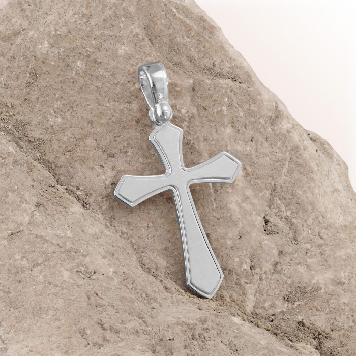 Sterling Silver Byzantine Cross Pendant