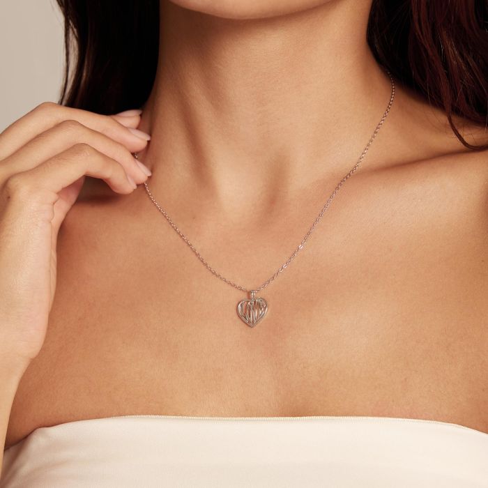 Sterling Silver Love Heart Necklace