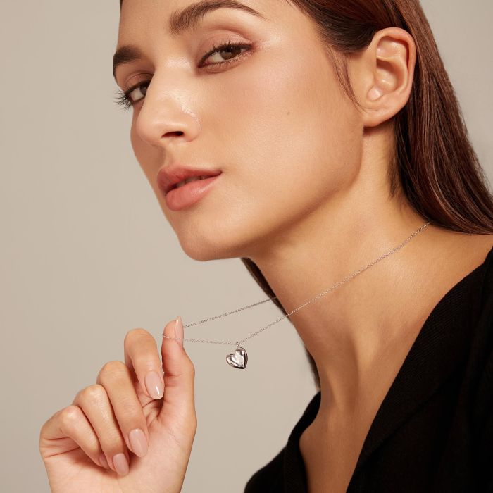 Sterling Silver Heart Necklace