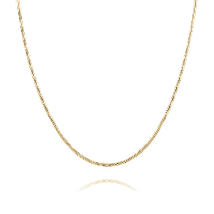  9ct Yellow Gold Plated 1.2mm Snake Chain Necklace