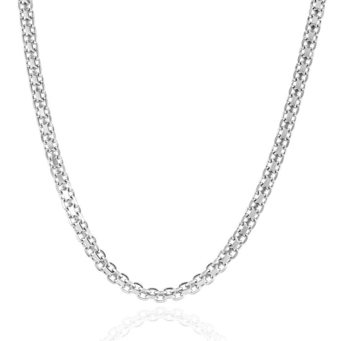 Sterling Silver 3mm Bismark Chain Necklace  