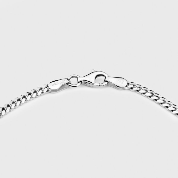 Sterling Silver 2.7mm Diamond Cut Cuban Chain Necklace 