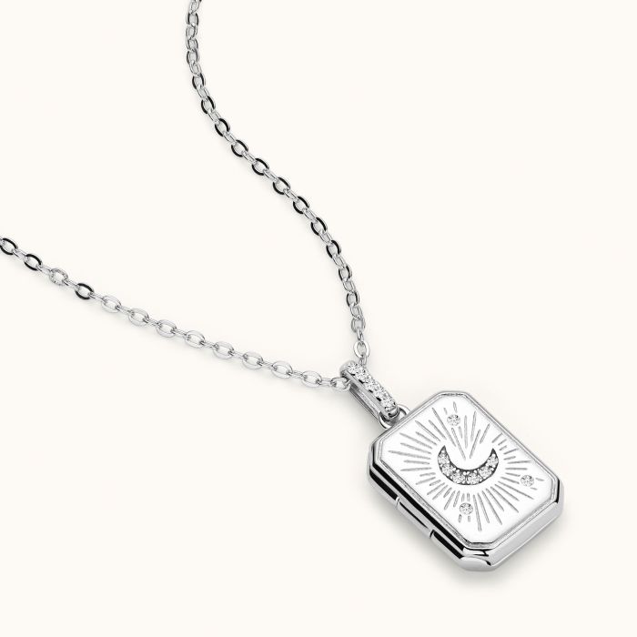 Sterling Silver Amulet Locket Necklace