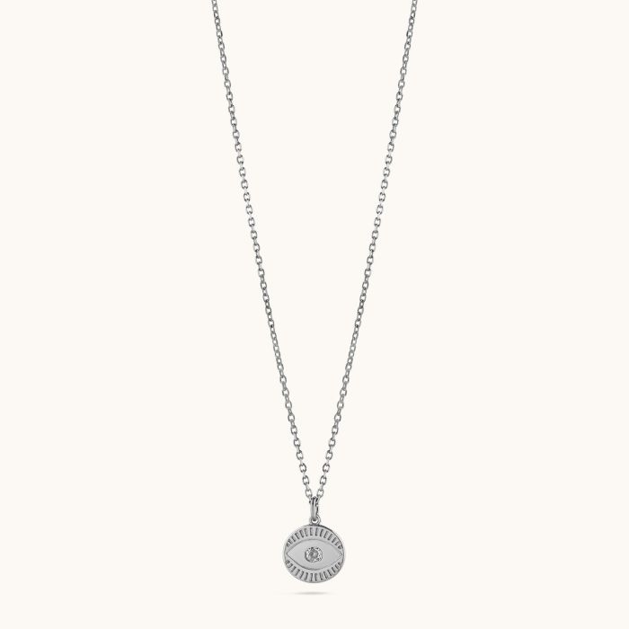 Sterling Silver Evil Eye Amulet Necklace