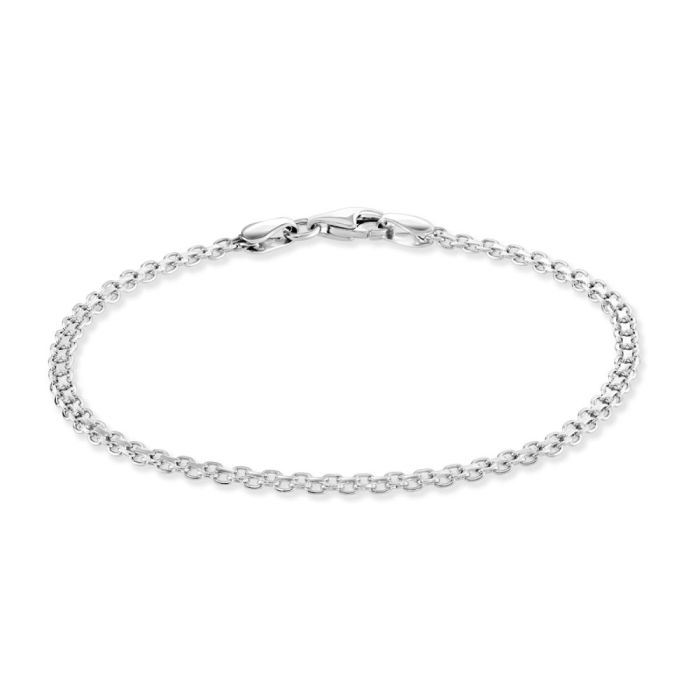 Sterling Silver 2.4mm Bismark Bracelet 