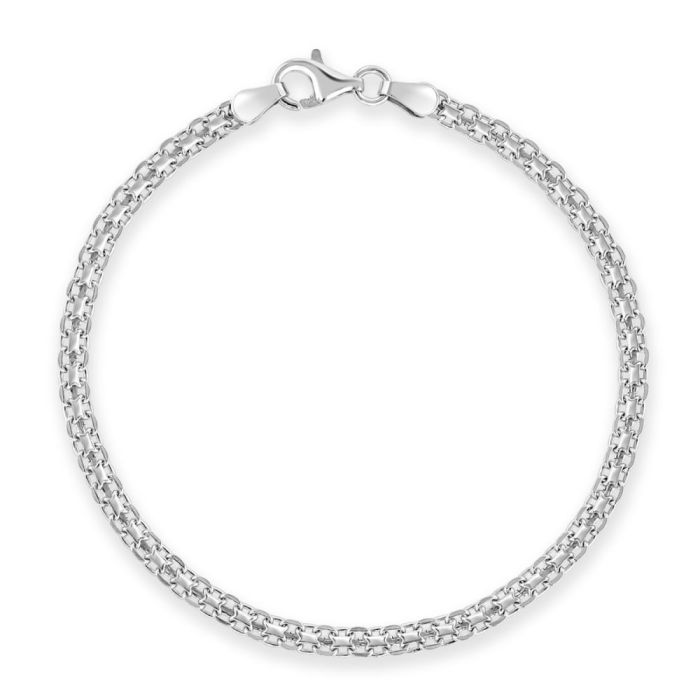 Sterling Silver 3mm Bismark Bracelet 