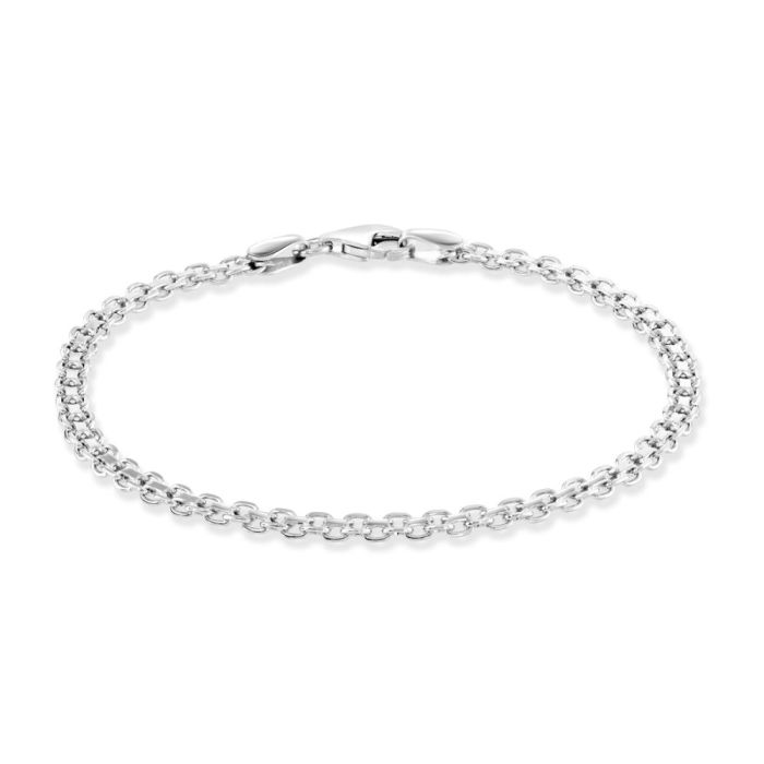 Sterling Silver 3mm Bismark Bracelet 