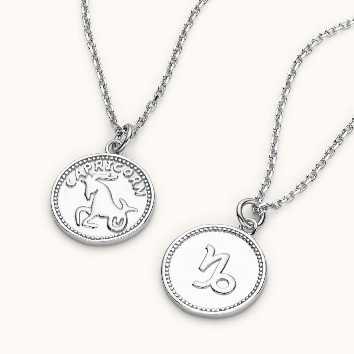 Sterling Silver Capricorn Zodiac Necklace