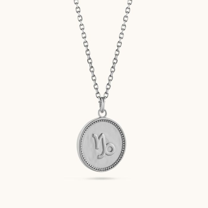 Sterling Silver Capricorn Zodiac Necklace