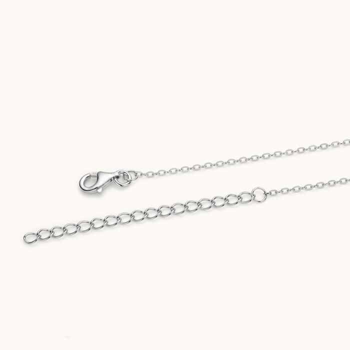 Sterling Silver Faith and Love Charm Necklace