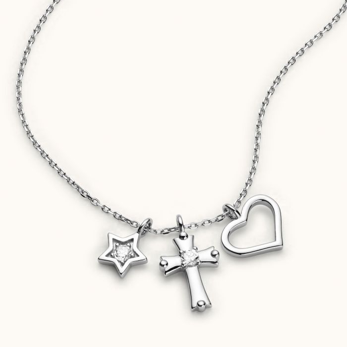 Sterling Silver Cross Charm Necklace