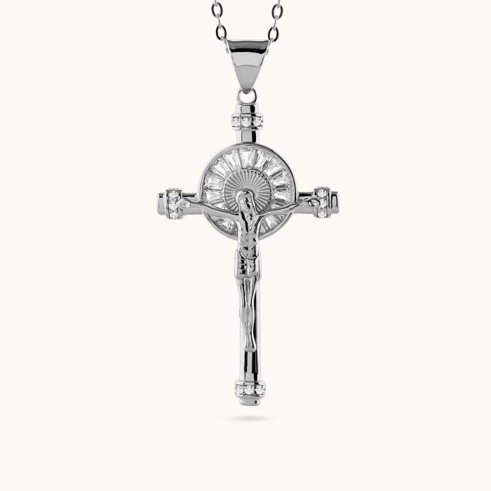 Sterling Silver Crucifix Necklace