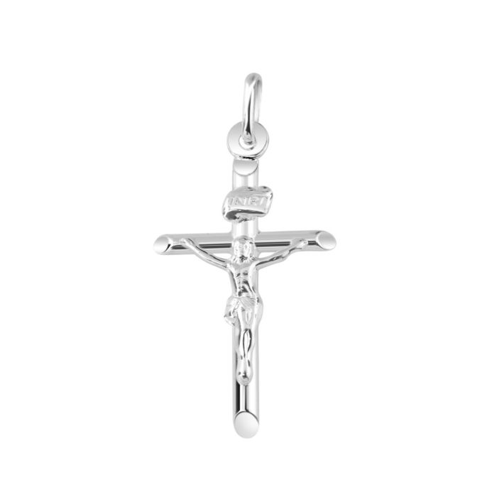 Sterling Silver Small Cross Crucifix Pendant