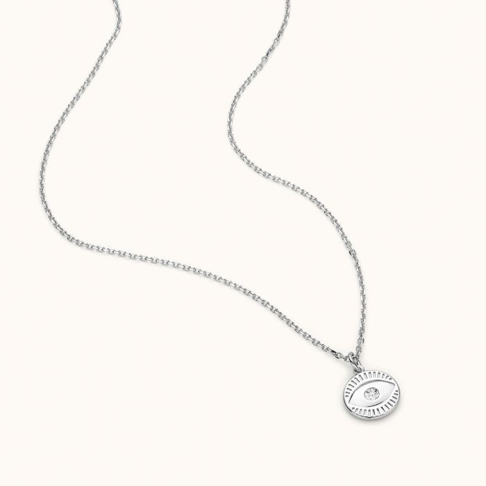 Sterling Silver Evil Eye Amulet Necklace