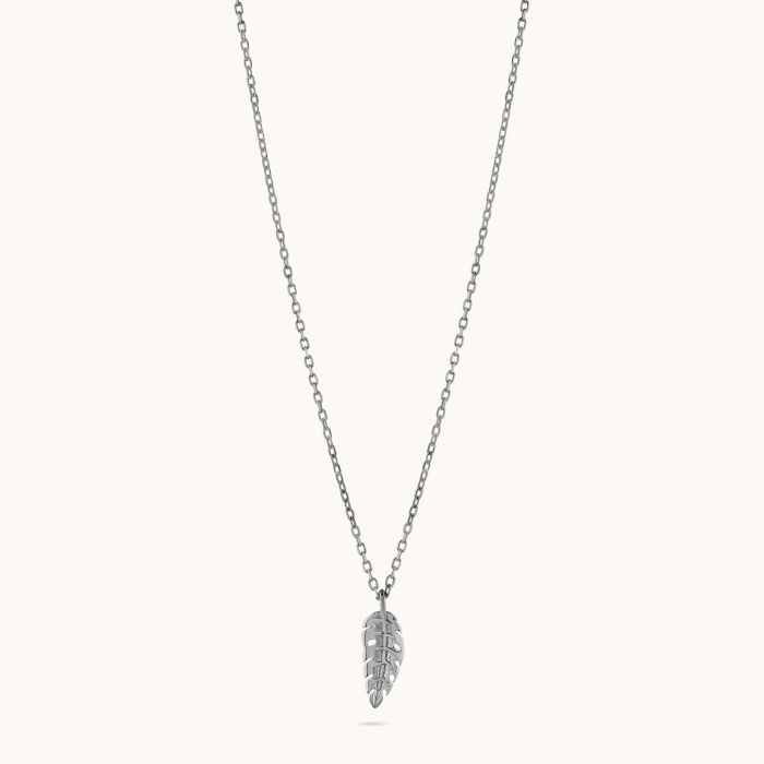 Sterling Silver Lucky Feather Amulet Necklace