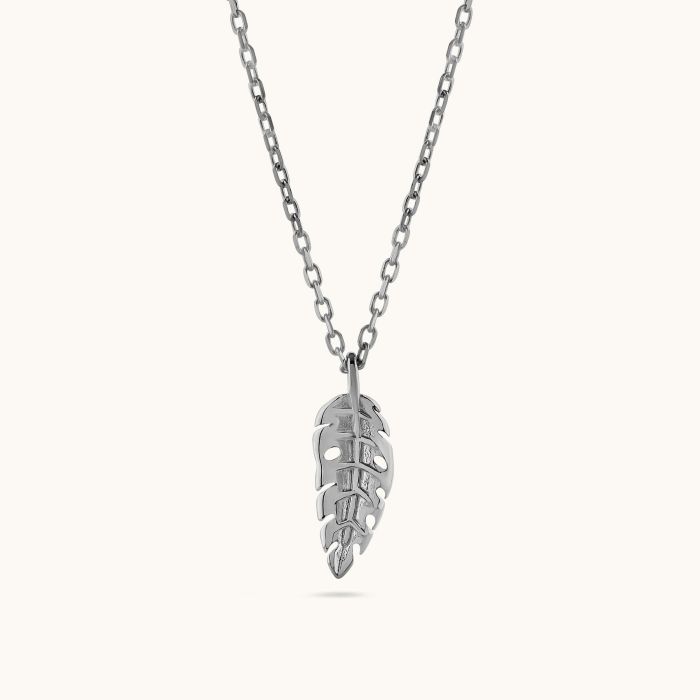 Sterling Silver Lucky Feather Amulet Necklace