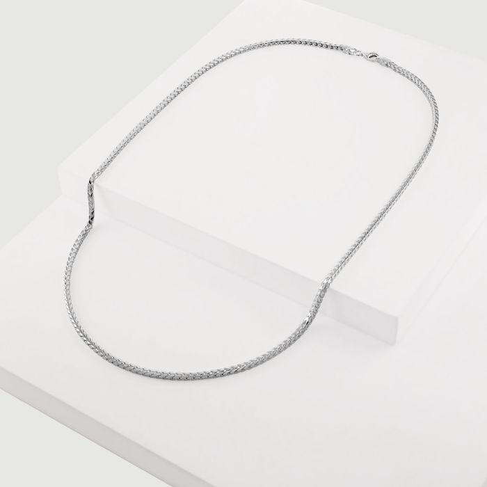 Sterling Silver 2.5mm Franco Chain Necklace 