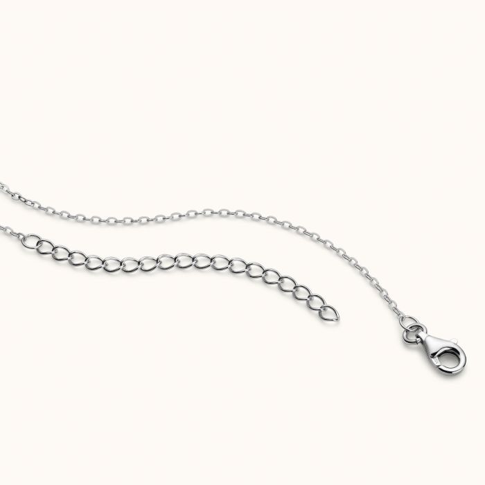 Sterling Silver Cubic Zirconia Heart Necklace