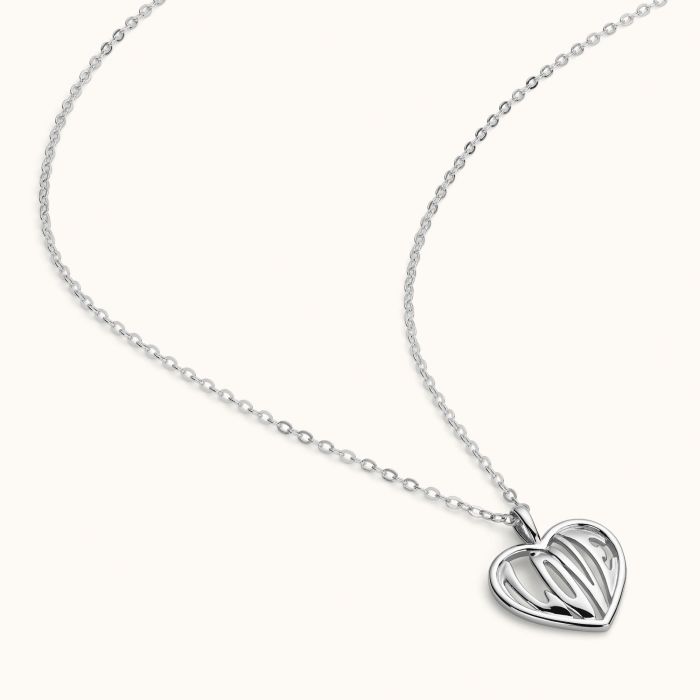 Sterling Silver Love Heart Necklace