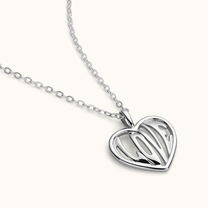 Sterling Silver Love Heart Necklace