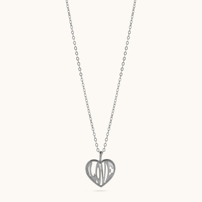 Sterling Silver Love Heart Necklace