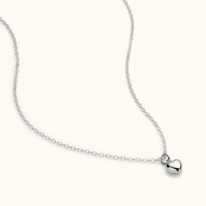 Sterling Silver Cute Mini Heart Necklace