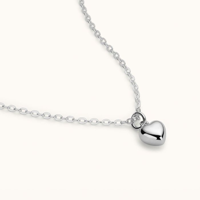 Sterling Silver Cute Mini Heart Necklace