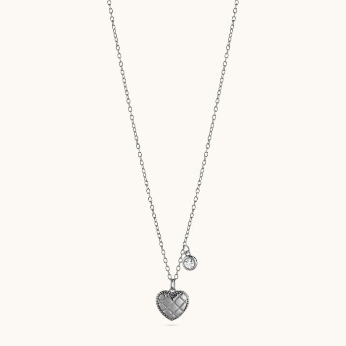 Sterling Silver Heart Charm Necklace