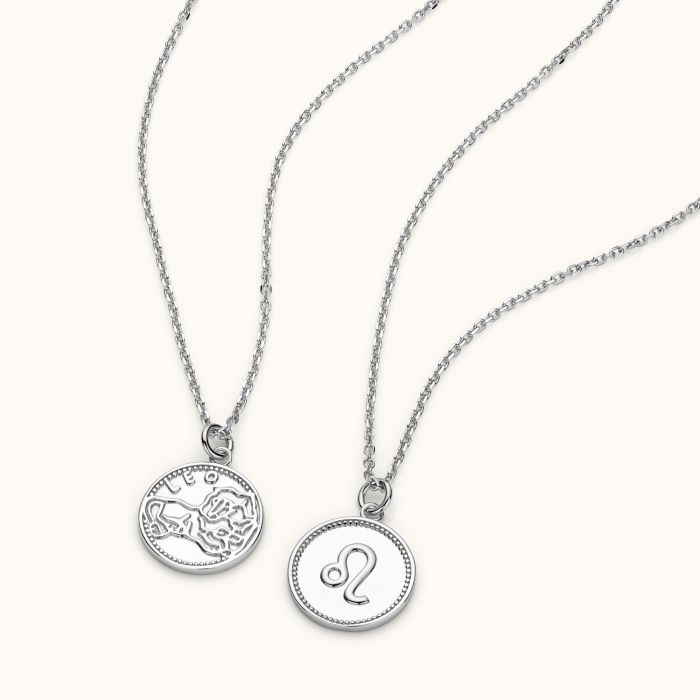 Sterling Silver Leo Zodiac Necklace