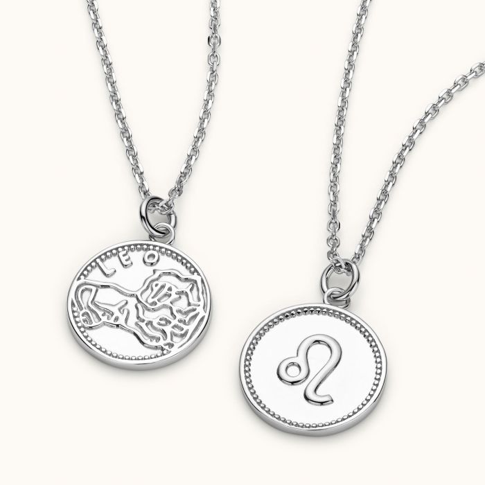 Sterling Silver Leo Zodiac Necklace