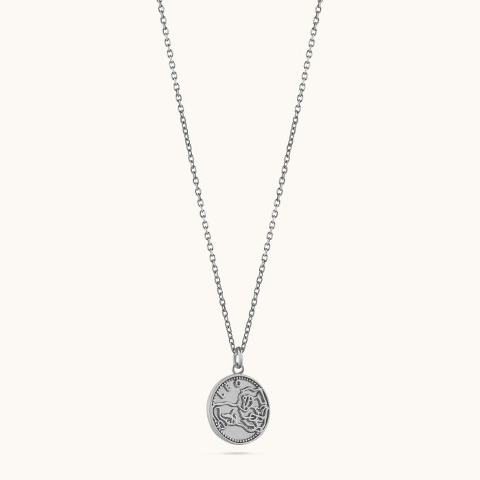 Sterling Silver Leo Zodiac Necklace