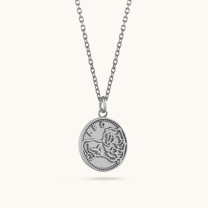 Sterling Silver Leo Zodiac Necklace