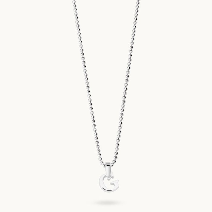 Sterling Silver Letter G Initial Necklace