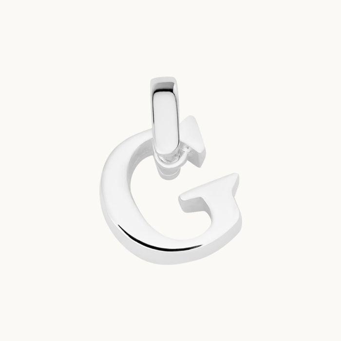 Sterling Silver Letter G Initial Necklace