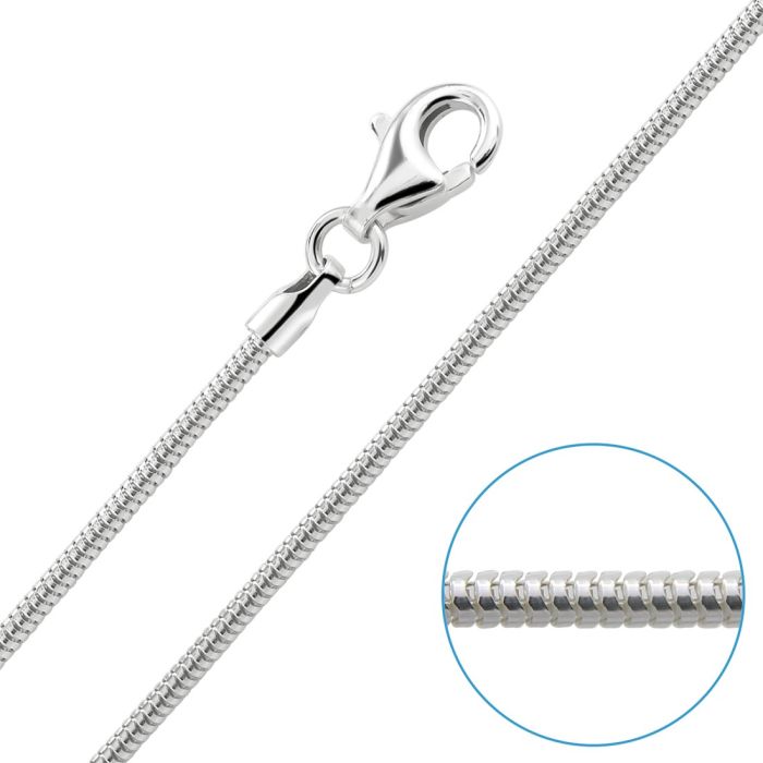 Children's Sterling Silver 1.4mm Real Snake Chain 16