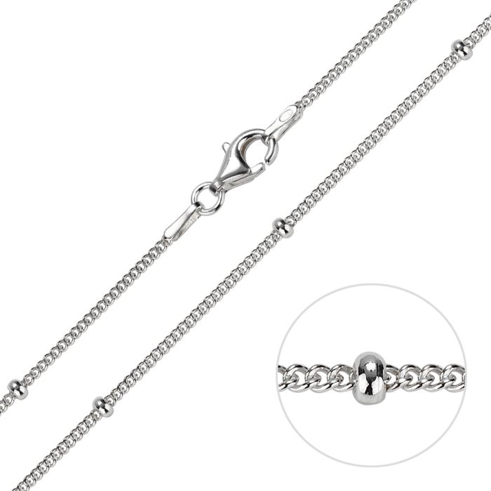 Sterling Silver Satellite Chain Necklace