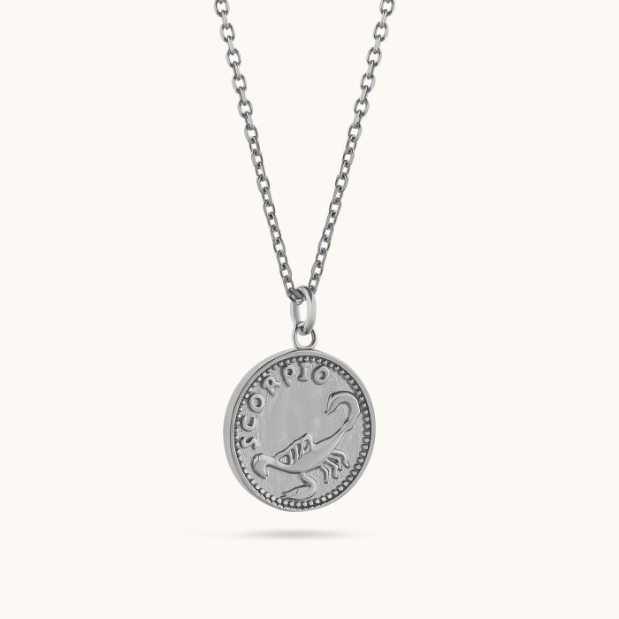 Sterling Silver Scorpio Zodiac Necklace