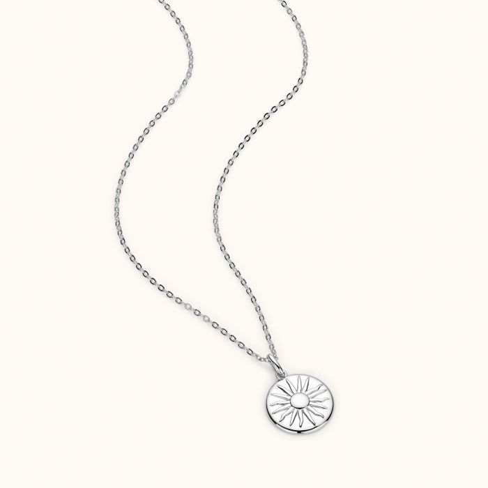 Sterling Silver Amulet Sun Necklace