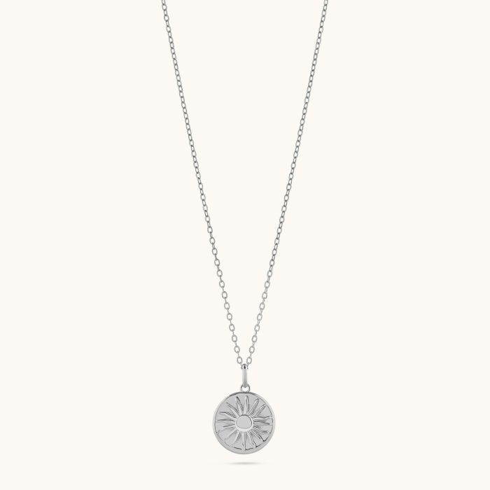 Sterling Silver Amulet Sun Necklace