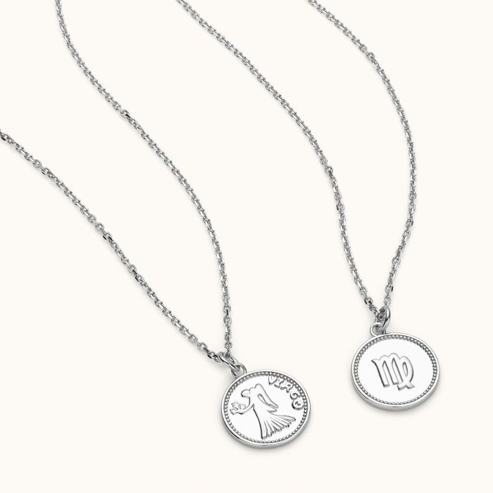 Sterling Silver Virgo Zodiac Necklace