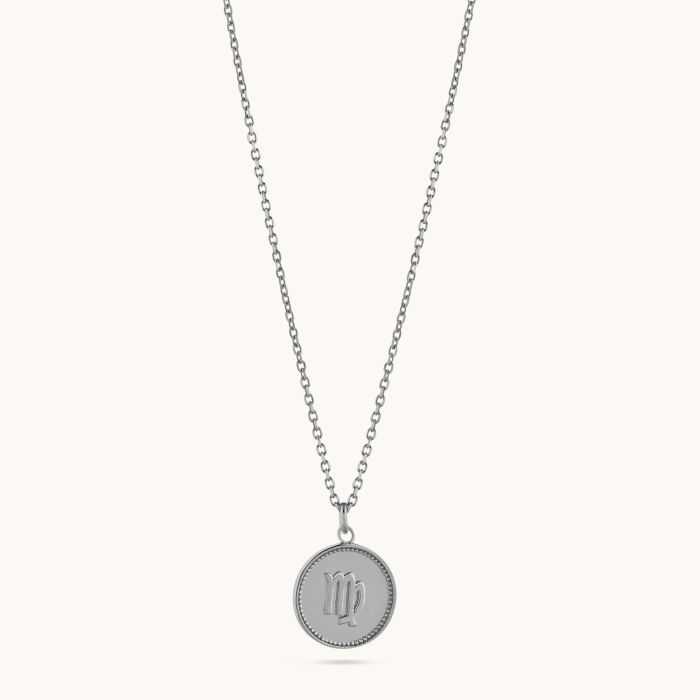 Sterling Silver Virgo Zodiac Necklace