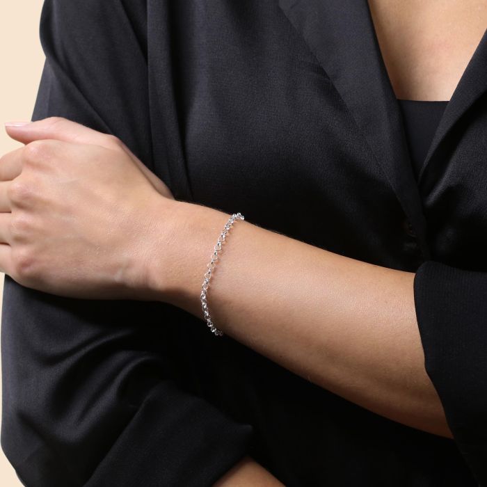 Sterling Silver 3.4mm Belcher Link Bracelet with Chain