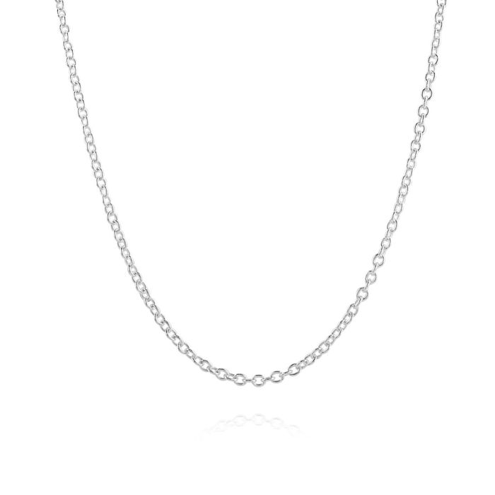 Sterling Silver 2mm Cable Trace Chain Necklace