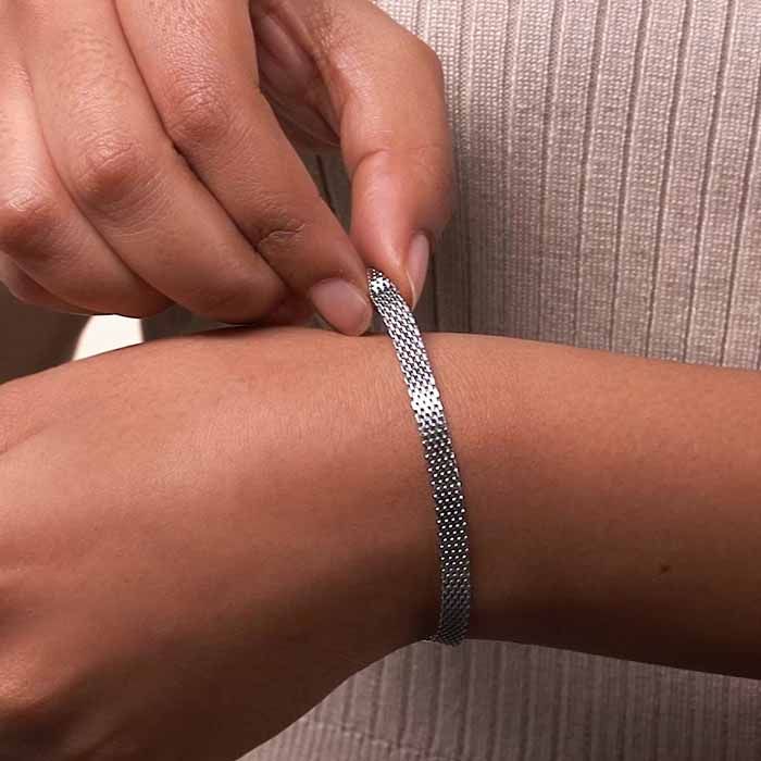 Sterling Silver 5mm Mesh Bracelet 