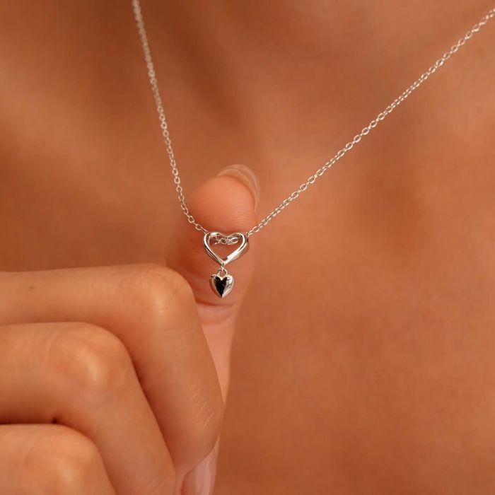 Sterling Silver Heart Necklace