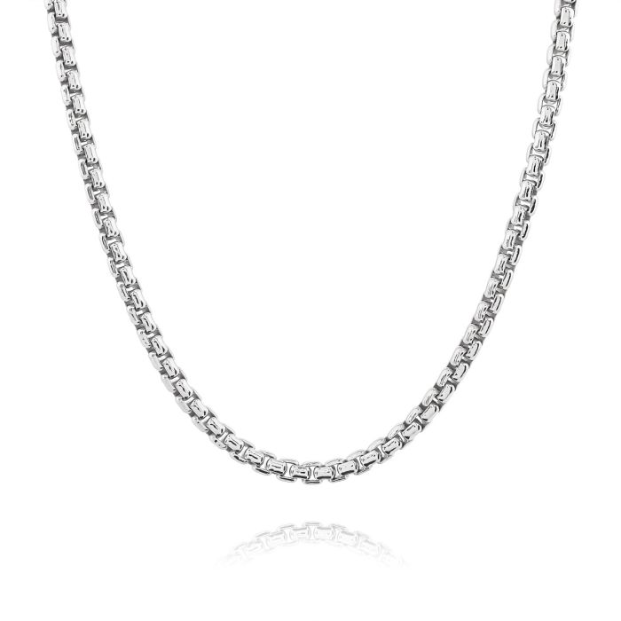 heavy silver box chain